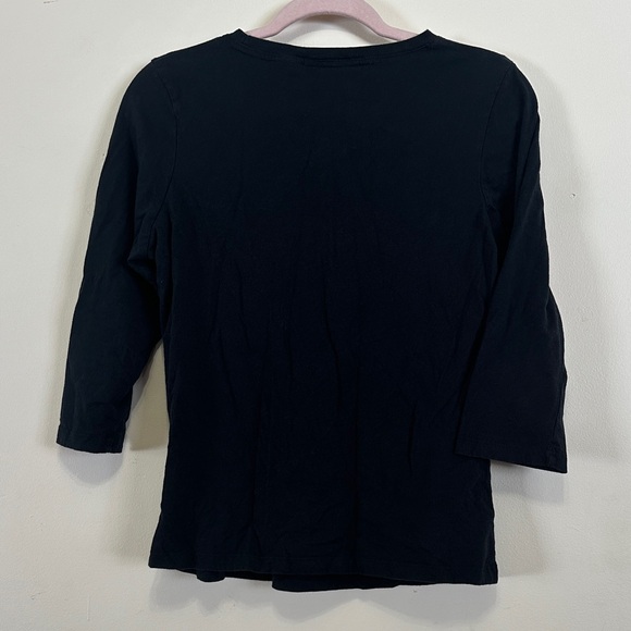 Tantrums Black Long Sleeve Tee with Ghost and Pumpkin Design - Picture 3 of 6